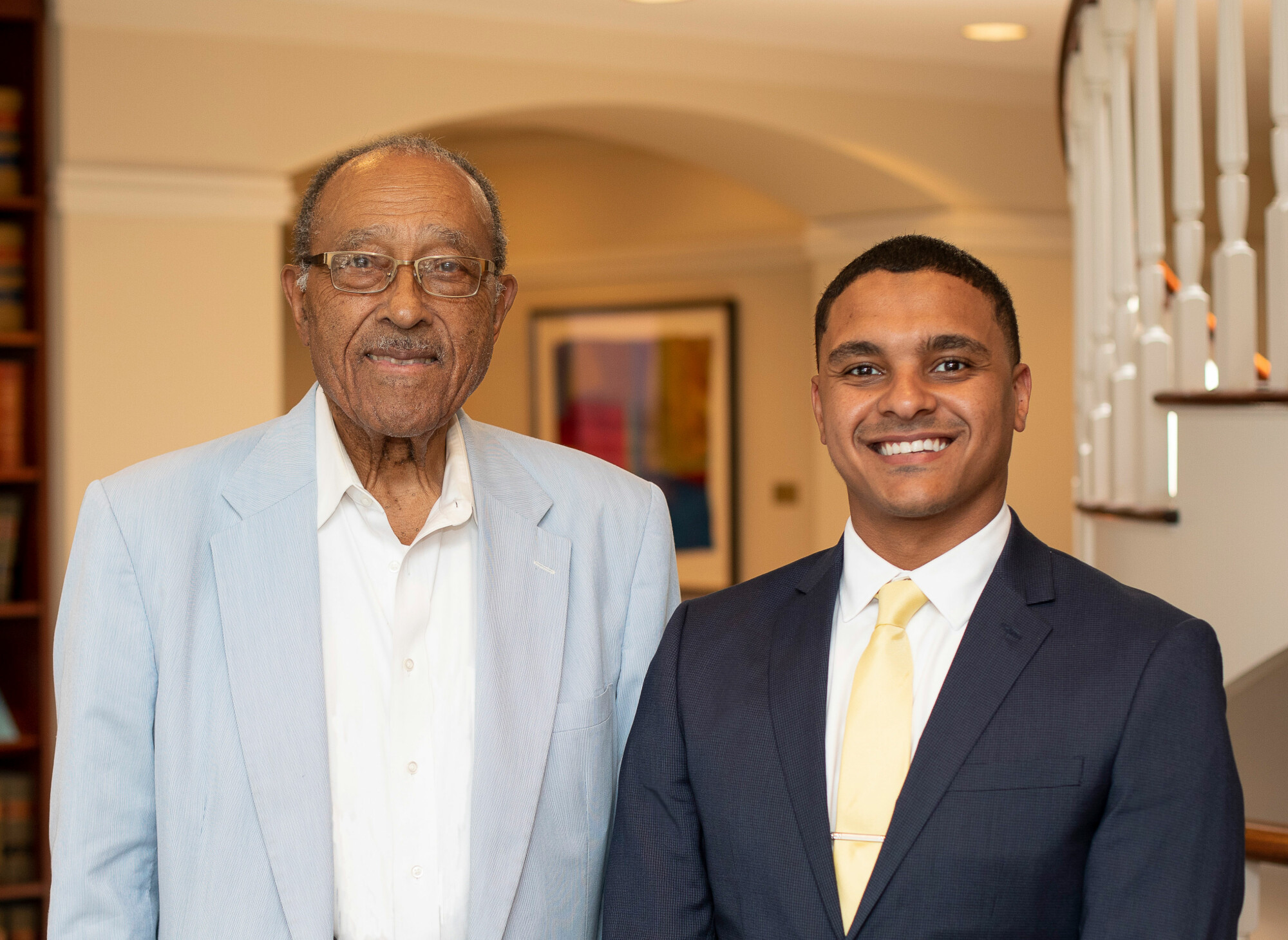 Justice Frye and Michael Youssef, 2022 Frye Diversity Fellow