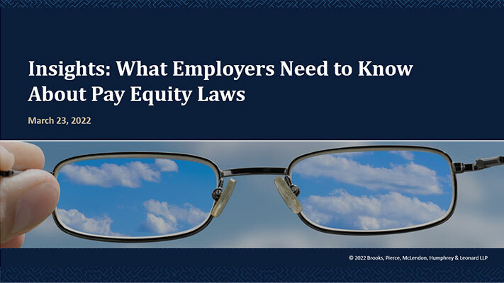 Insights: What Employers Need to Know About Pay Equity Laws