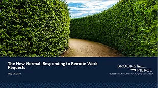 The New Normal: Responding to Remote Work Requests